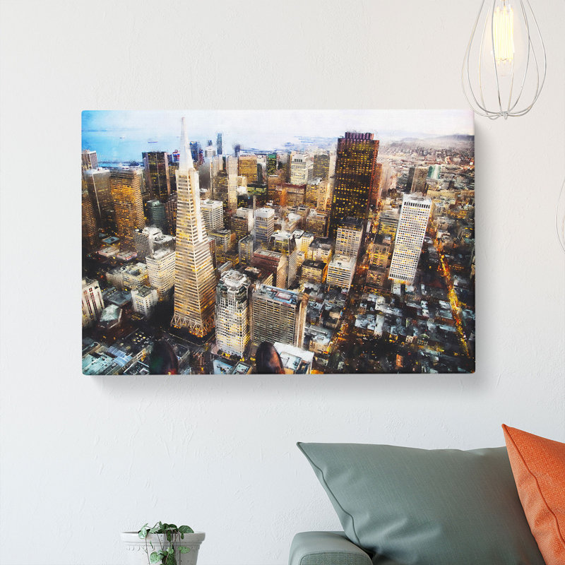 The San Francisco Skyline - Wrapped Canvas, 35cm H x 50cm W x 3cm D