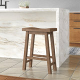 Elzy Solid Wood Counter Stool