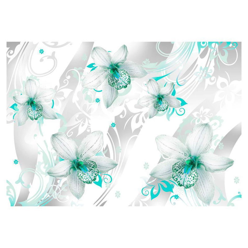 Murale, Turquoise, L 110 po x l 157 po