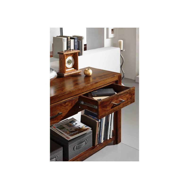 Metro Life 118cm Solid Wood Console Table