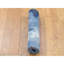 Tapis oriental mat 2 pi x 3 po ivoire denim bleu, 100% laine, motif abstrait noué à la main F67EF9C4227F4E148419373B66170897