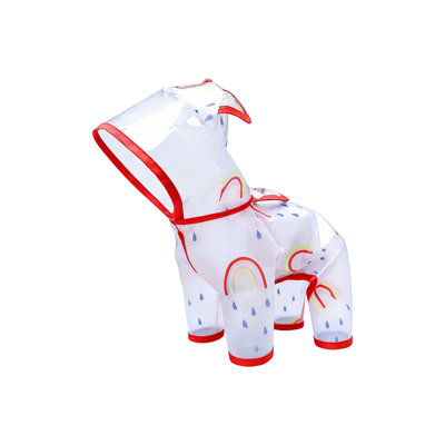 Polyester pets raincoat Four Legged Waterproof Ample Coverage Raincoat For Dogs Suitable For Small To Medium Sized Pet In Rainy Or Snowys Weather