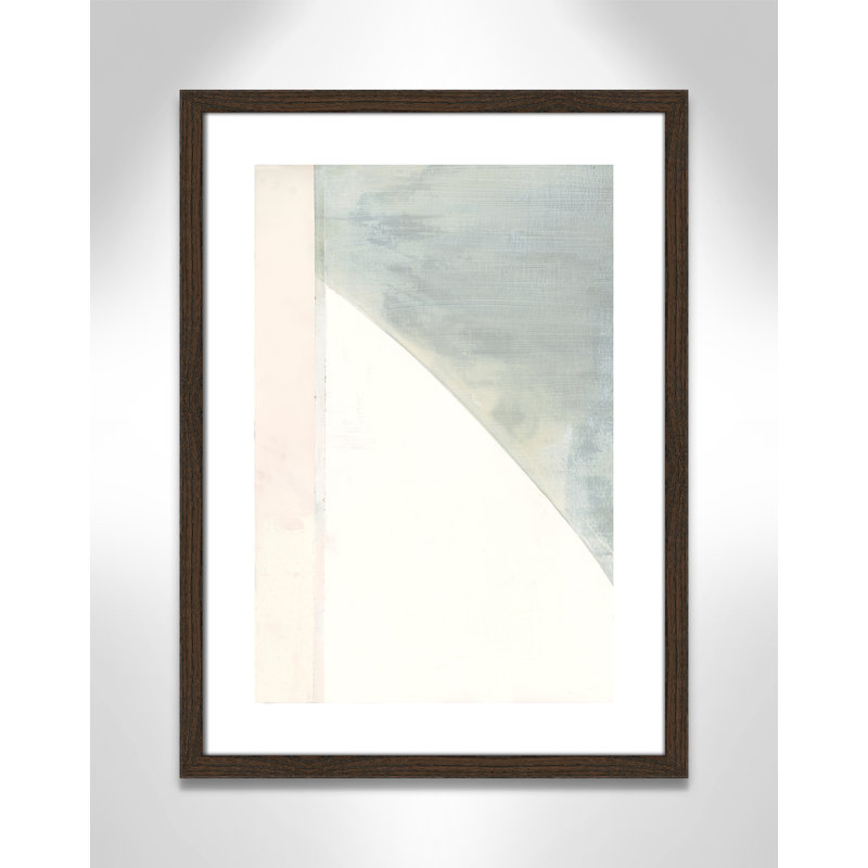 In Neutral I - reproduction d'art, H 23 po x l 17 po x P 0,75 po, Papier avec cadre en bois de noyer