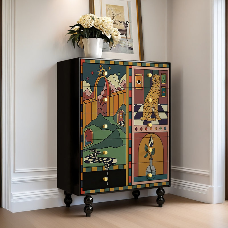 Commode d'appoint 5 tiroirs Modern