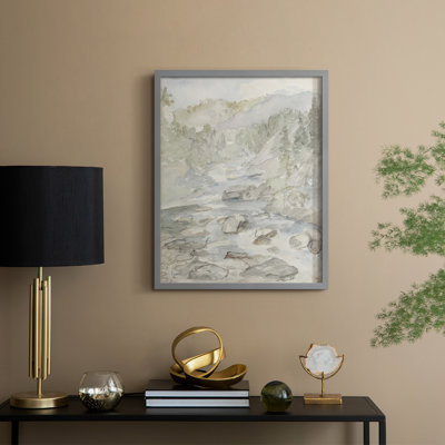 Vintage Landscape CXVI Framed Print - Solid Wood