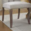 Chaise de salle à manger rembourrée en tissu de chenille, pieds courbés en bois massif, élégante chaise de salle à manger club de salle à manger capitonnée, ensemble de 2, beige-1617703112-1617703115