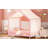 Rozlynn House-Shaped Bed with Canopy & High-120359139-120359137