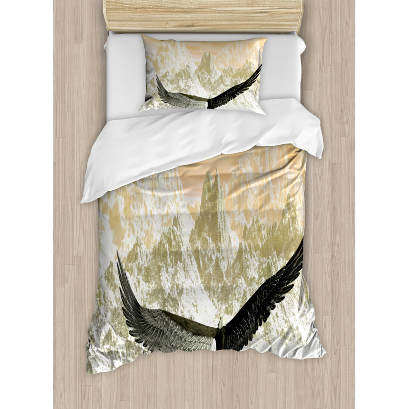 Rustic Duvet Cover, Twin Duvet Cover + 1 Pillow Sham