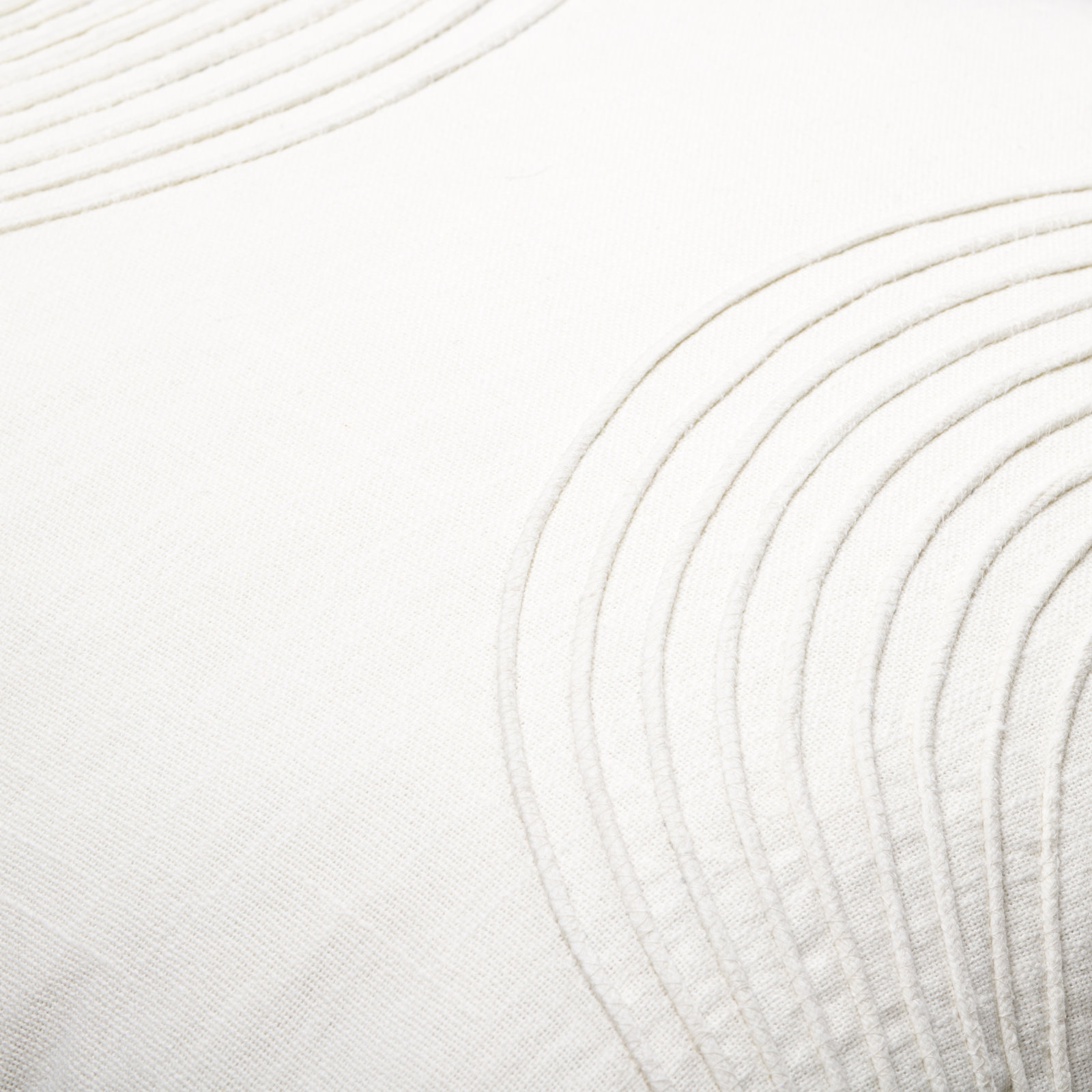 Rida Embroidered Cotton Throw Pillow, White, 20" x 20", No Fill