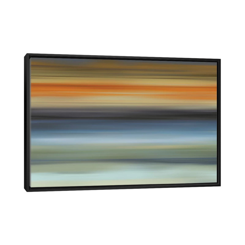 « euphoric i », impression sur toile, Toile encadrée noire, Pas de tapis, H 32 po x l 48 po x P 1,5 po