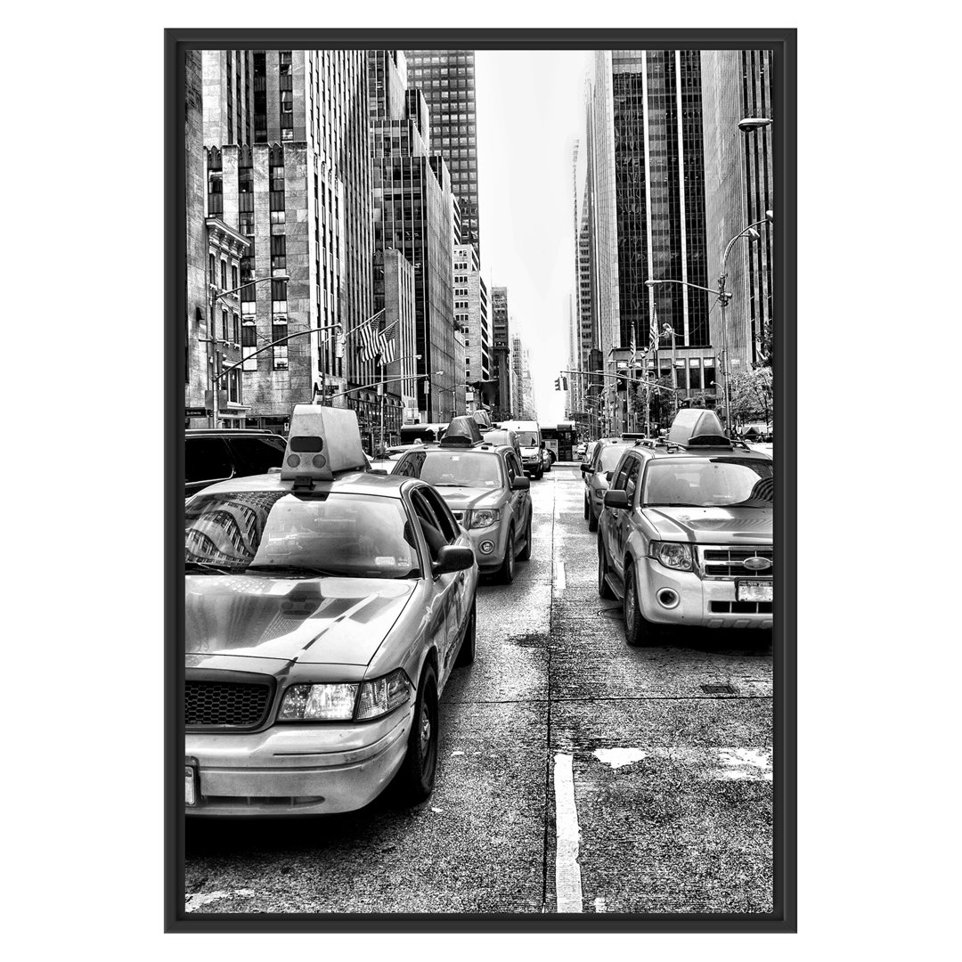 Gerahmtes Wandbild Cityverkehr New York