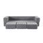 Canapé-lit modulaire convertible en chenille avec 3 repose-pieds-688862003