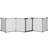 6-Panel Metal Adjustable Pet Gate-1544662633