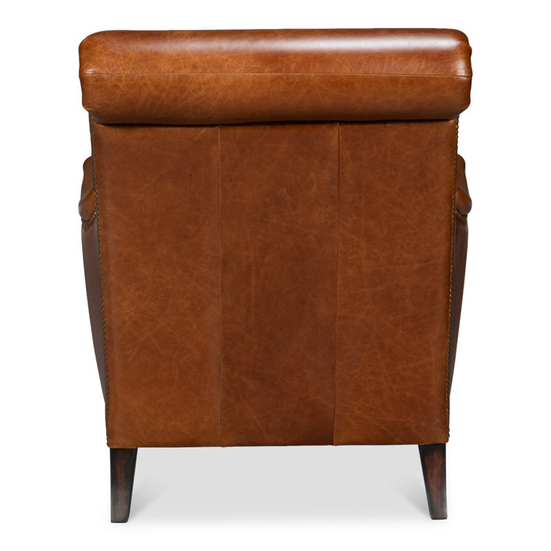 Gaston Leather Club Chair