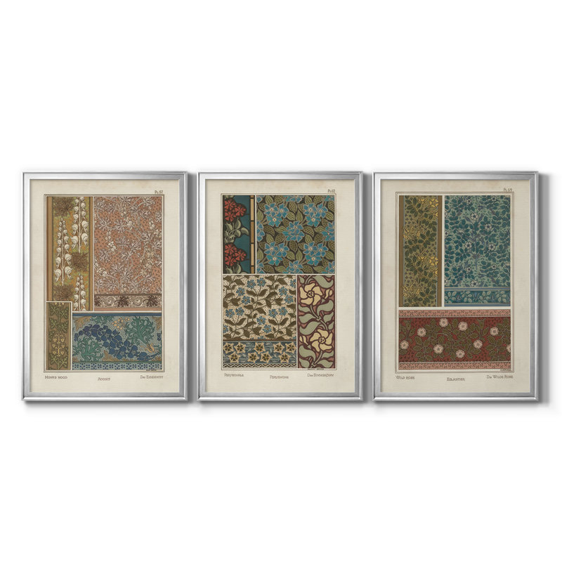 Nouveau décoratif X - Toile tendue avec châssis sur mesure - 3 pièces, H 19 po x l 27 po