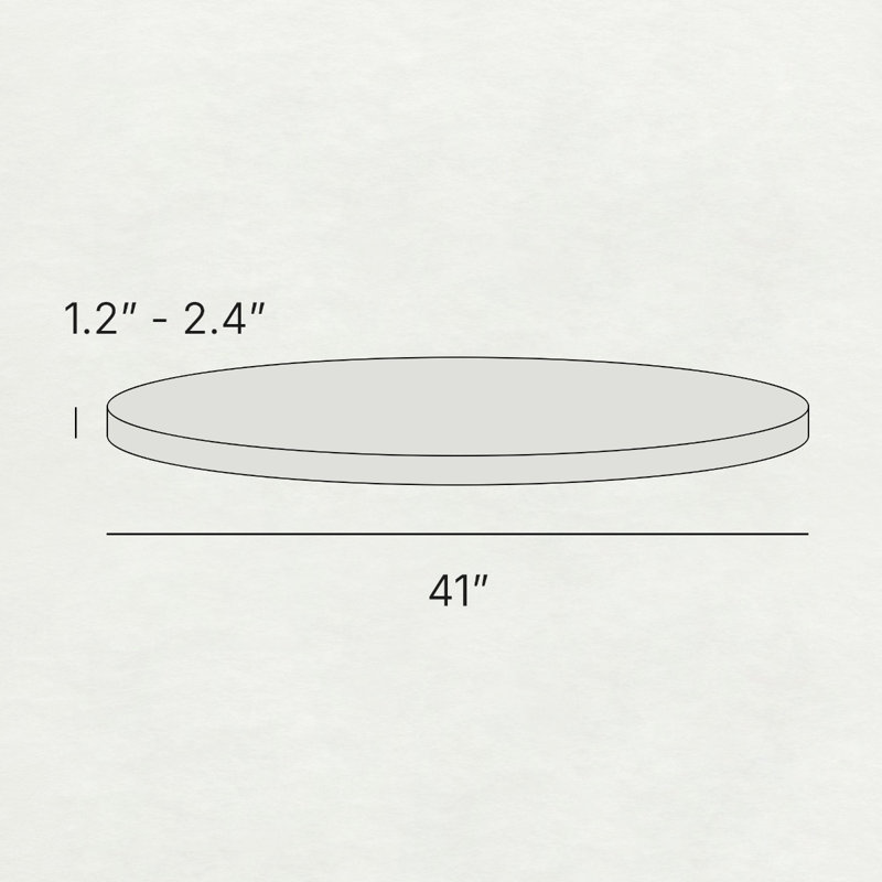 Round Epoxy Coffee Table 41" Diameter, 16" H x 41" L x 41" W
