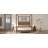 Solid Wood Canopy Bed Frame Four Posters Bed No Box Spring Needed,Queen Size
