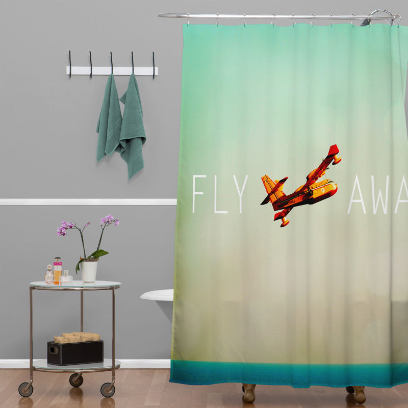 Rideau de douche simple Heisy Fly Away