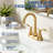 2-Handle 4" Centerset Bathroom Sink Faucet with High-Arc Spout, Pop-Up Drain, and Supply Lines-123035823