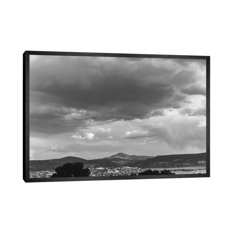 Abiquiu View by Bethany Young - Print on Canvas, Black Framed, 101.6cm H x 152.4cm W x 3.81cm D