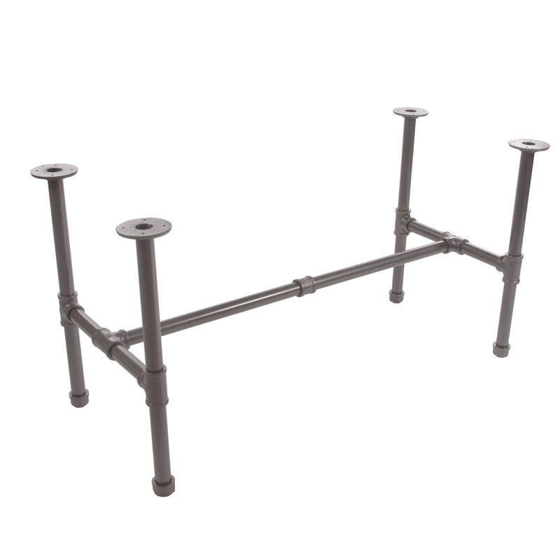 Margate Table Base, 22.5" H x 44" W x 20" D, Anthracite Gray
