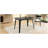 Dining Table Solid Wood Legs, Black-768169727