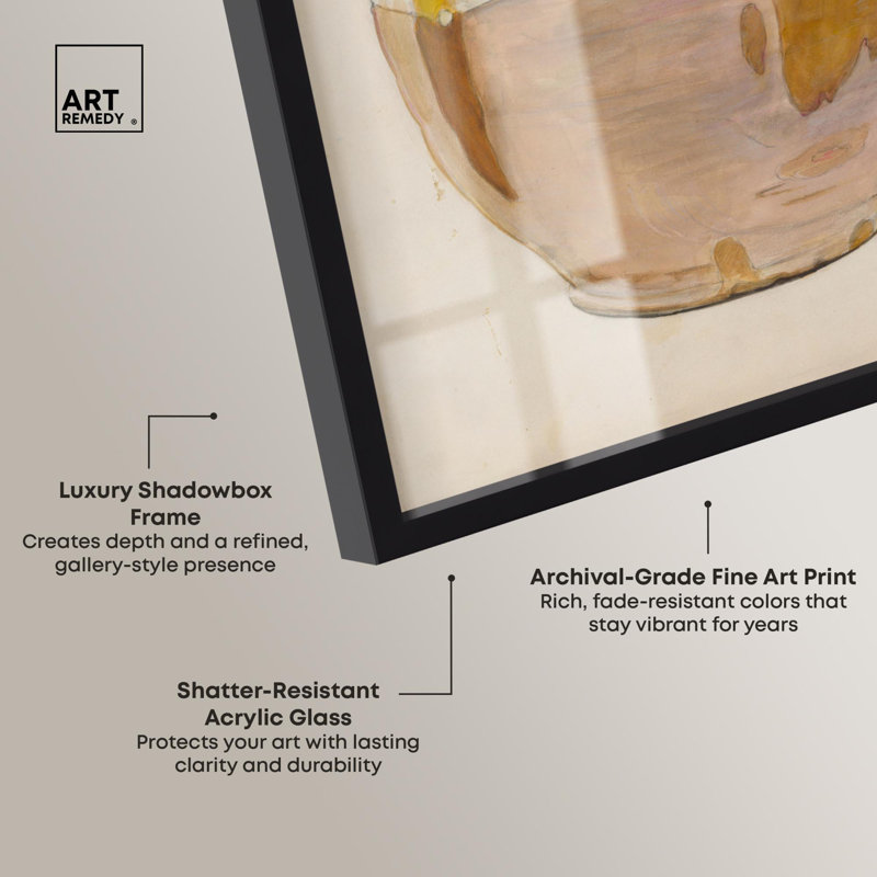 «Humble Vessel Shadowbox Print» par Art Remedy, Noir, H 21 po x l 17 po
