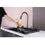 Bol simple 29,5 x 18 pouces avec deux lavabos multifonction cascade, affichage numérique intelligent, avec robinet escamotable à 3 modes combinés, acier inoxydable 304, accessoires inclus