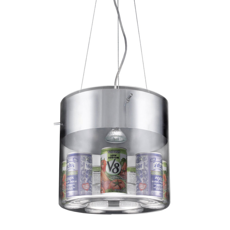 Livy 1 - Light Chrome Drum Pendant