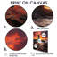 Phare sur le rocher essaim rouge océan coucher de soleil - art mural phares-1311682102-1311682099