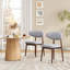 Chaise rembourrée en bois massif-1140399292