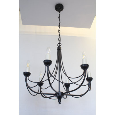 Klinger 6 - Light Candle Style Chandelier