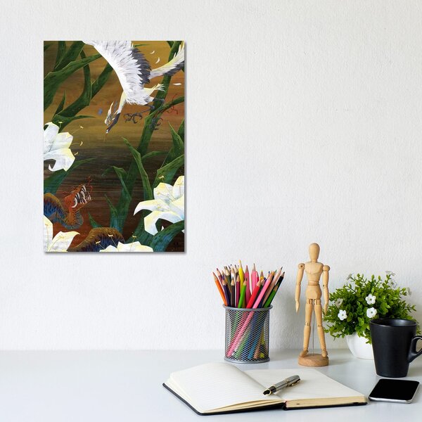 Bless international Righteous Crane - Wrapped Canvas Painting Print ...