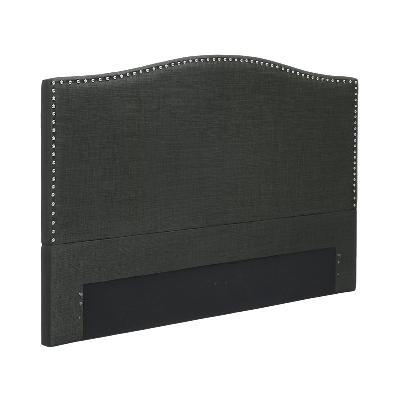 Eladia Upholstered Headboard, Queen, Dark Gray