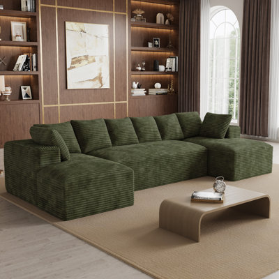 Canapé modulaire surdimensionné avec coussins Adame Boneless Compression