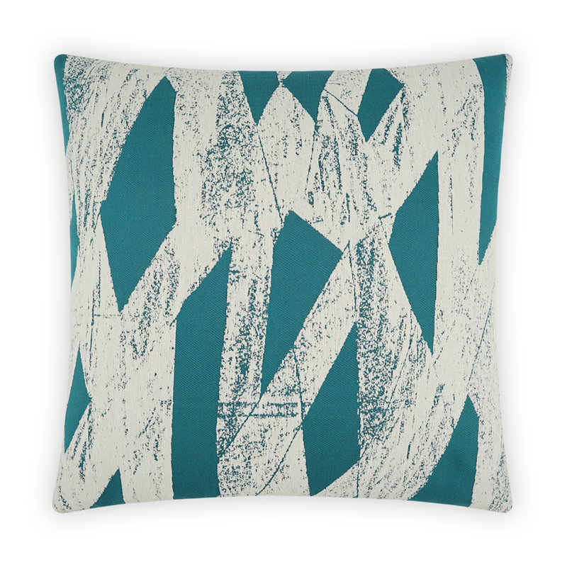 Ozone Pillow Cover & Insert, Teal, Square 22"
