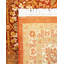 Tapis orange en laine noué à la main de conception unique 8 pi 3 po x 10 pi 8 po Hayner