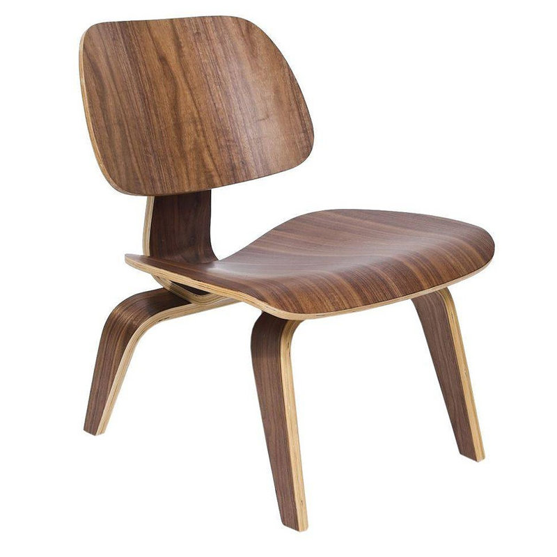 Chaise d'appoint empilable Wilkin, Noyer