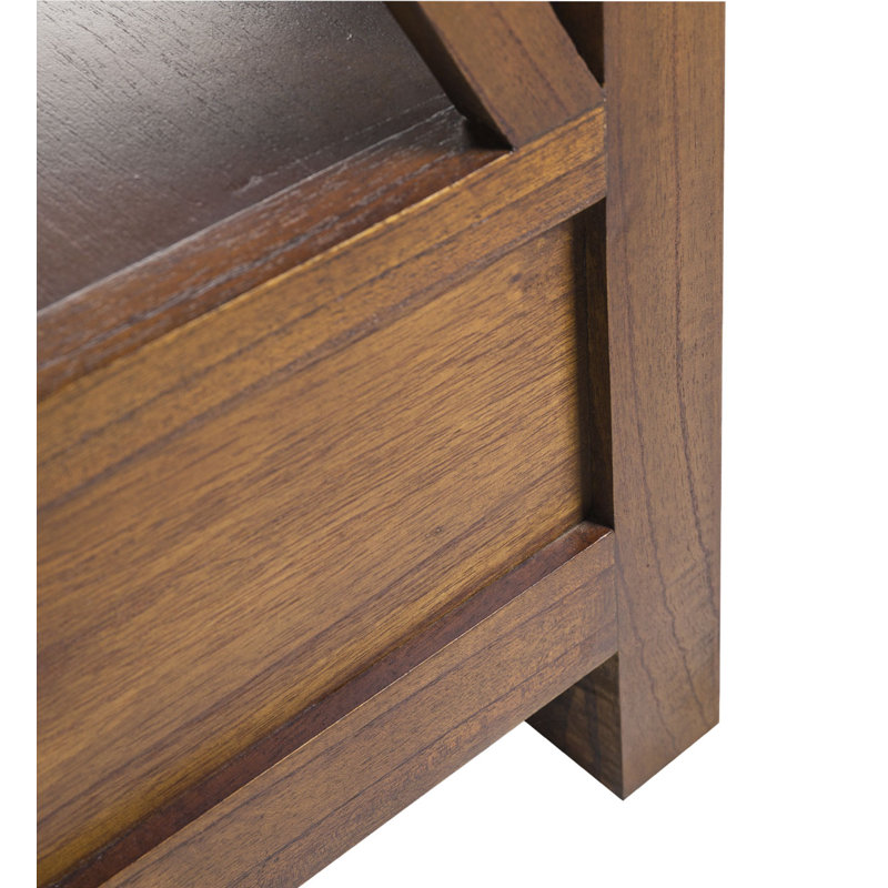 Makowski 190cm H Solid Wood Standard Bookcase