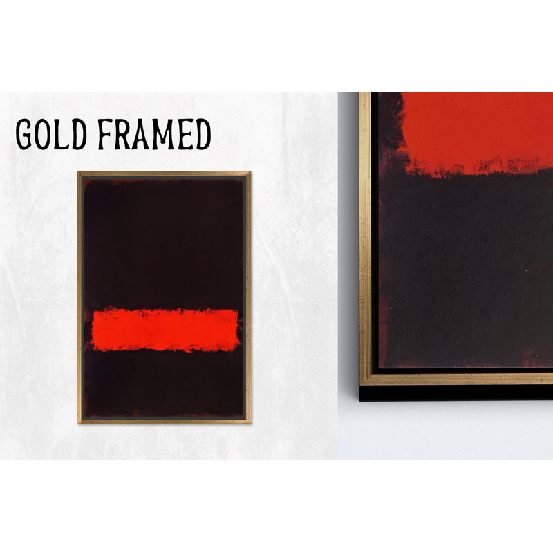 "Mark Rothko", reproduction d'art abstraite sur toile, décorations murales dorées 1P