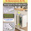 Support pour ordinateur sous le bureau sans installation de perçage, support pour tour d'ordinateur d'une capacité de 40 lb, hauteur et largeur réglables pour les bureaux debout avec protection antidérapante