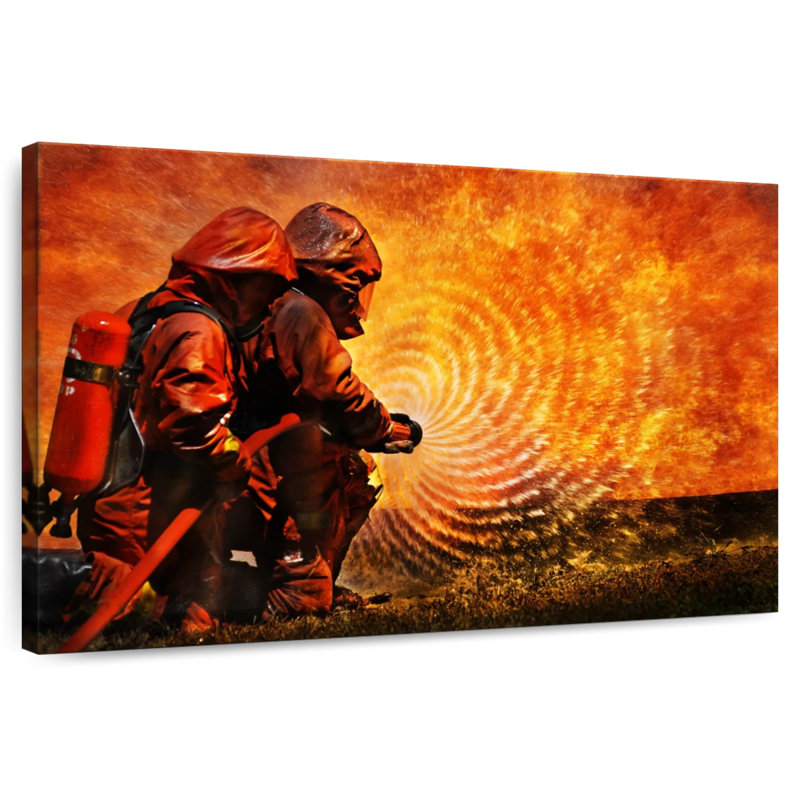Alcaraz Firefighter Rings Of Fire, 20" H x 30" W