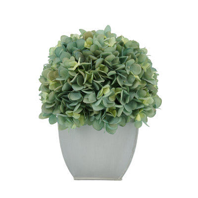 Artificial Fabric Hydrangea Arrangement in Pot