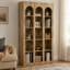 Bibliothèque en bois de 180 cm (70,8 po), tablette de rangement rustique à 5 niveaux