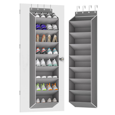 Over-the-Door Hanging Shoe Rack Organizer, Deep Pockets, Holds 16-24 Pairs