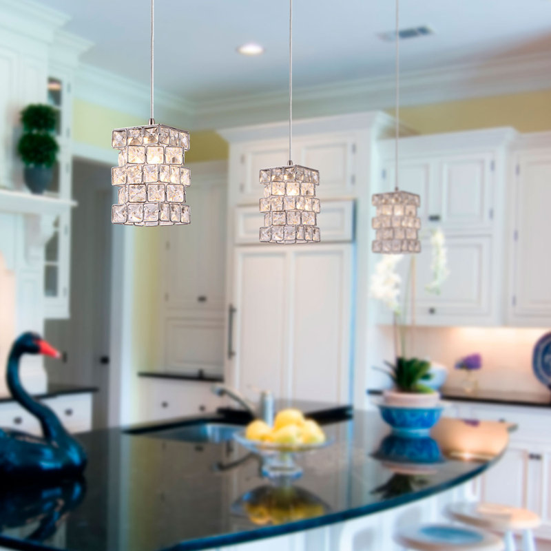 Tidwell 3 - Light Chrome Kitchen Island Pendant