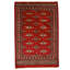 Hand Knotted Wool Area Rug in Red