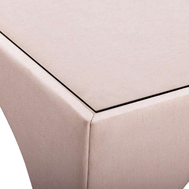 Table de jeu en chenille rose clair Tomlin, Rose