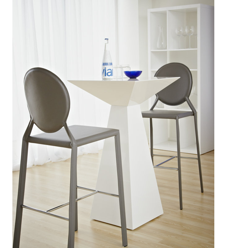 Symbol Square Pedestal Dining Table, White