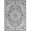 Infinity Floral Area Rug in Gray